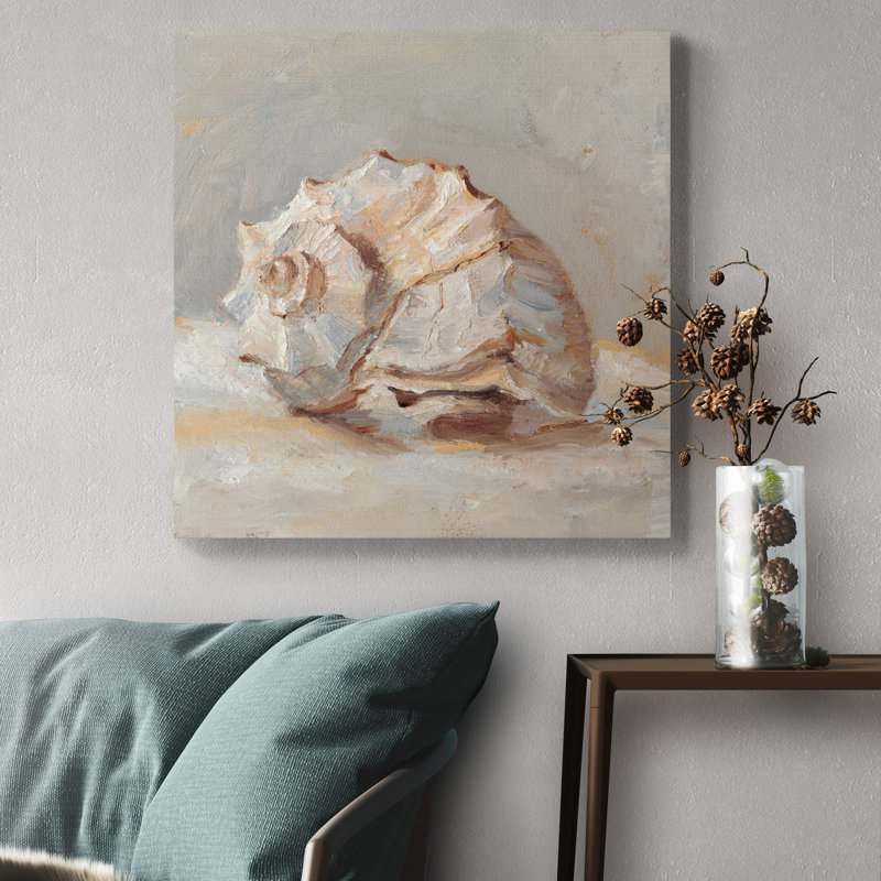 Impressionist Shell Study II - impression sur toile tendue, H 32 po x l 32 po x P 1 po