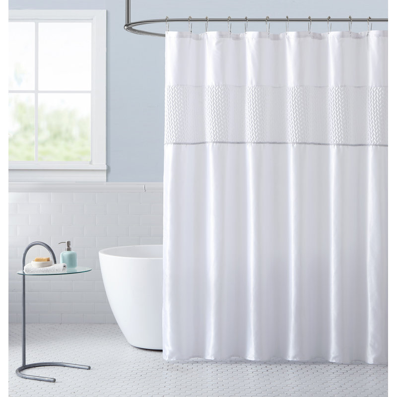 Lacie-Mia 13 Piece Polyester Shower Curtain Set