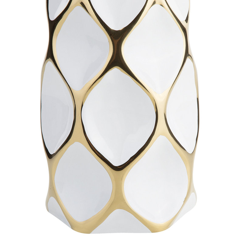 Petersen Ceramic Table Vase, White