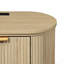 Table de chevet Reeded avec 1 tiroir et 1 tablette ouverte-1895942739-1906006841