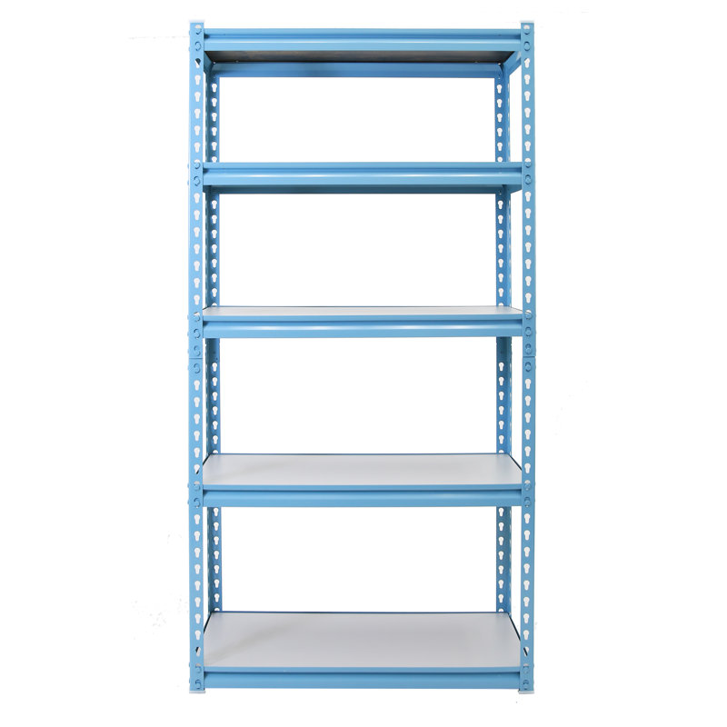 Hauteur de fer Omere - Étagère réglable, H 72 po x l 36 po x P 18 po, Bleu