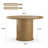 43.3'' Round Pedestal Dining Table-2129888153