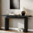Simple Console Table With Clever Tabletop Design And Elegant And Lively Shape-2047549655