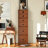 Brown Solid Wood Irregular 6 - Drawer Accent Chest