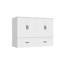 Armoire lit escamotable blanche avec tiroirs de rangement, grand lit pliable pour les petits espaces
