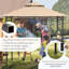Pavillon de jardin en acier pour barbecue l 8 pi. x P 5 pi.-86138929