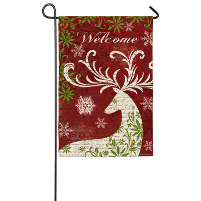 Douros 18 in. H x 12.5 in. W Christmas Garden flag