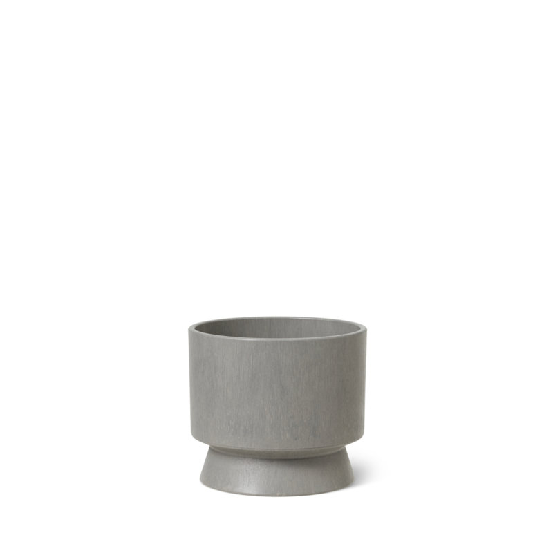 Pot à fleurs en plastique recyclé, H 4,1 po x l 4,7 po x P 4,7 po, Sable