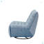 Lazy Luxury dans un petit espace: chaise longue rotative moderne avec poche latérale, parfaite pour lire et se détendre avec style