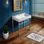 Britannia Vitreous China Rectangular Console Bathroom Sink-1540612969