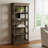 Abana Weathered Wood Fully Assembled Bookcase