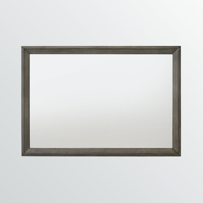 Jasper Mirror in Gray Oak