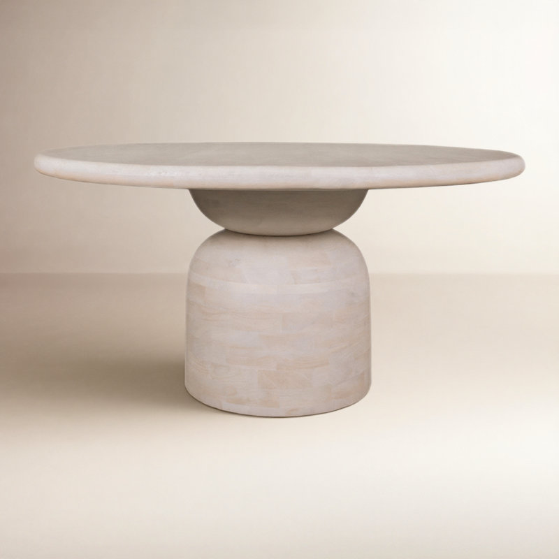 Suniti Round Solid Wood Dining Table