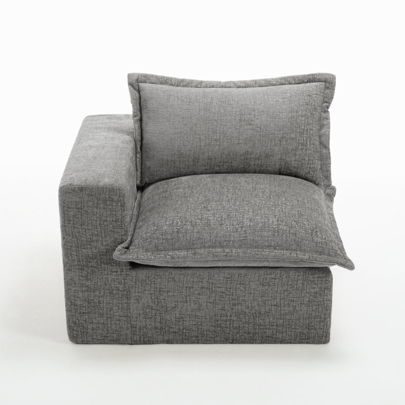 Upholstered Armchair, Grey