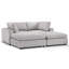 Canapé-lit modulaire en chenille l 77,2 po Odai avec repose-pieds-132202720