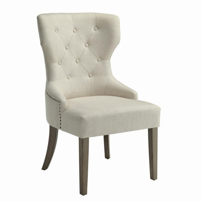 Fauteuil en polyester touffeté de 24 po de largeur Idalou