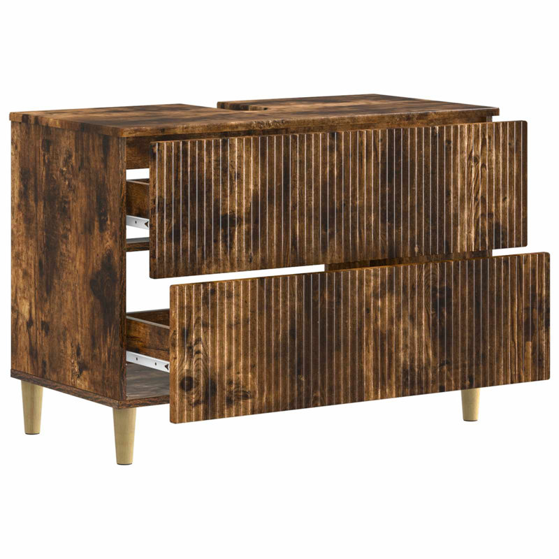 Under Sink Cabinet, Smoked Oak