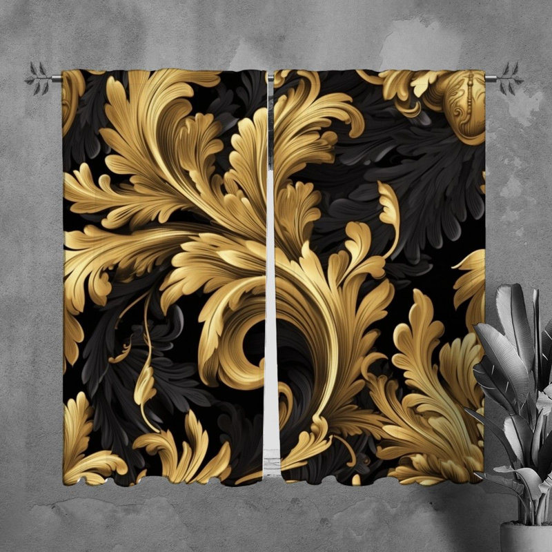 Vyarka Room Darkening Curtain Pair, 20" W x 82" L