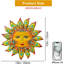 Décoration murale en métal fleur de soleil - 13 pouces décorations murales pour l'extérieur
