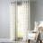 Brooklyn Geometric Sheer Grommet Single Curtain Panel-1551541648-1551541652