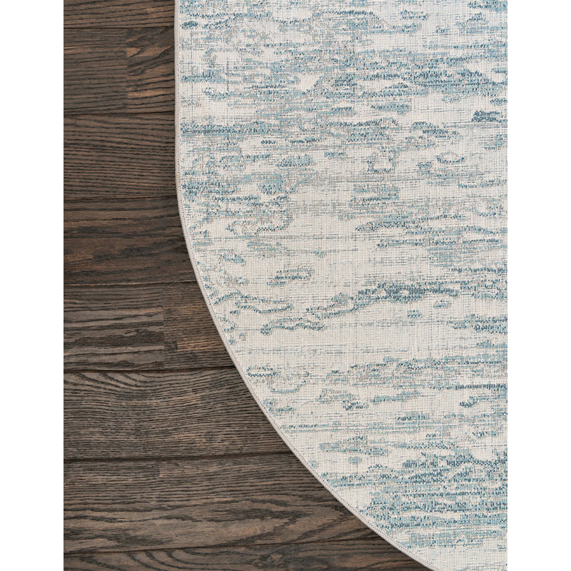 Abstract Indoor Rug, Round 7'