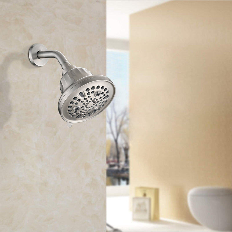 Pomme de douche fixe 1,8 GPM GPM, Nickel brossé