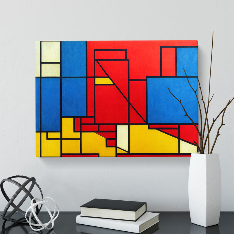 Cubism Art Abstract Vol.1 - Wrapped Canvas, 50cm H x 76cm W x 3cm D