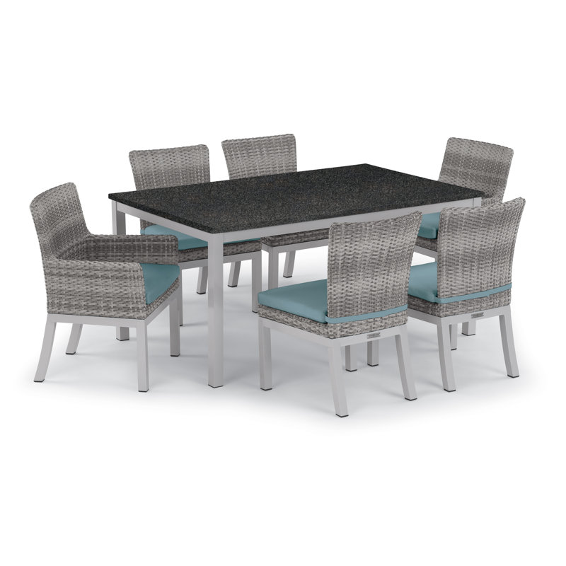 Argento Outdoor Dining Chair, Ice Blue