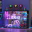 Vitrine avec portes en verre et lumière RVB-1135481890
