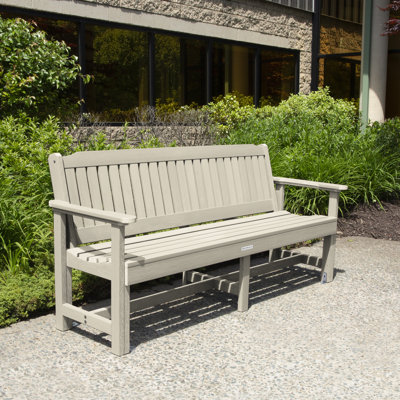 Lunz Plastic Garden Bench by Highland Dunes