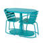 Ensemble bistro 3 pièces, 1 table ovale et 2 chaises-1373956597