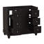 [Cabinet seulement] Meuble-lavabo noir de 36 po (lavabo non inclus)