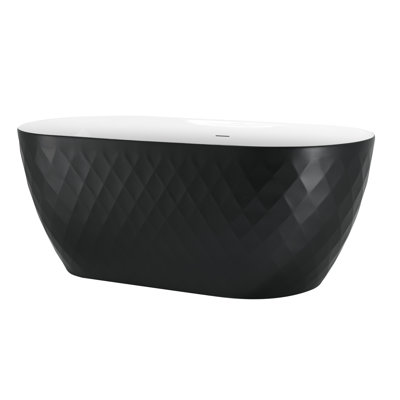 Binghampton 59'' x 28'' Undermount Soaking Acrylic Bathtub