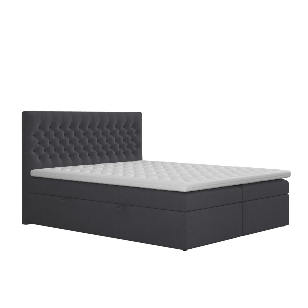 Boxspringbett Thornby mit Topper und Bettkasten