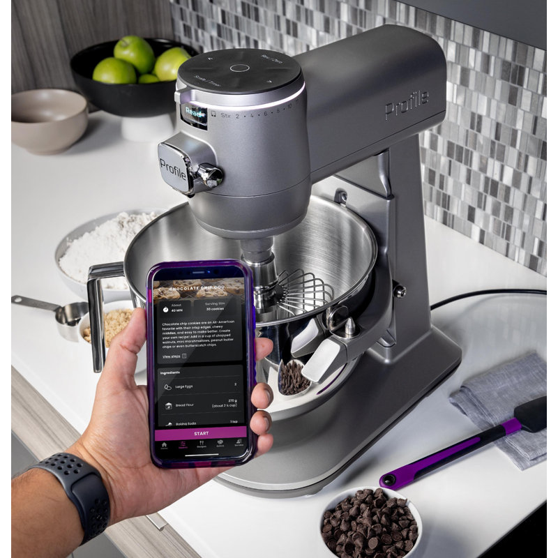 GE Profile Smart Mixer with Auto Sense, Mineral Silver