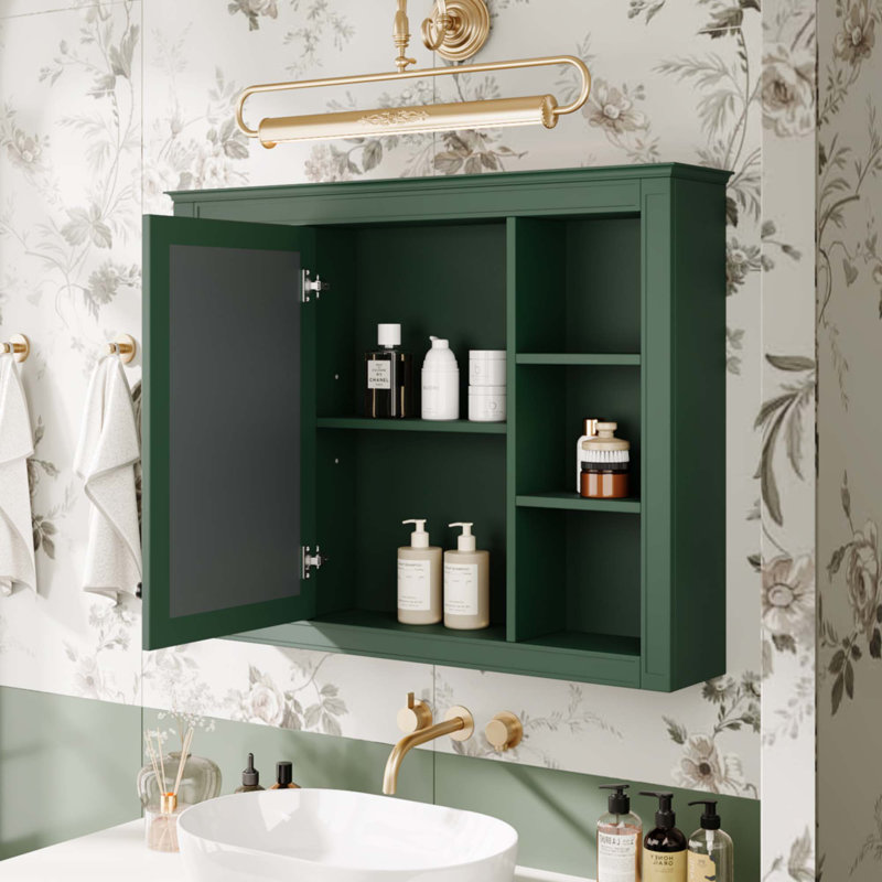 35'' X 27.5'' Medicine Cabinet, Green