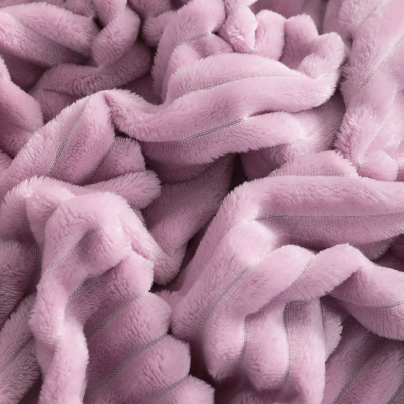 Couverture pour bébé en peluche?, Jeté, Mauve clair