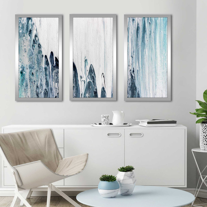 «Wet Paint II», impression sur acrylique 3 pièces, H 25,5 po x l 40,5 po x P 1 po