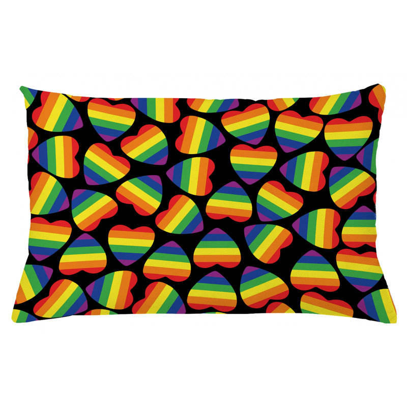 Housse de coussin lombaire intérieur/extérieur fierté, 16 po x 26 po
