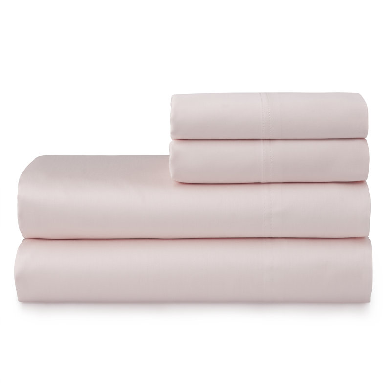 Ensemble de draps en coton de qualité égyptienne 250 fils, Grand, Rosé