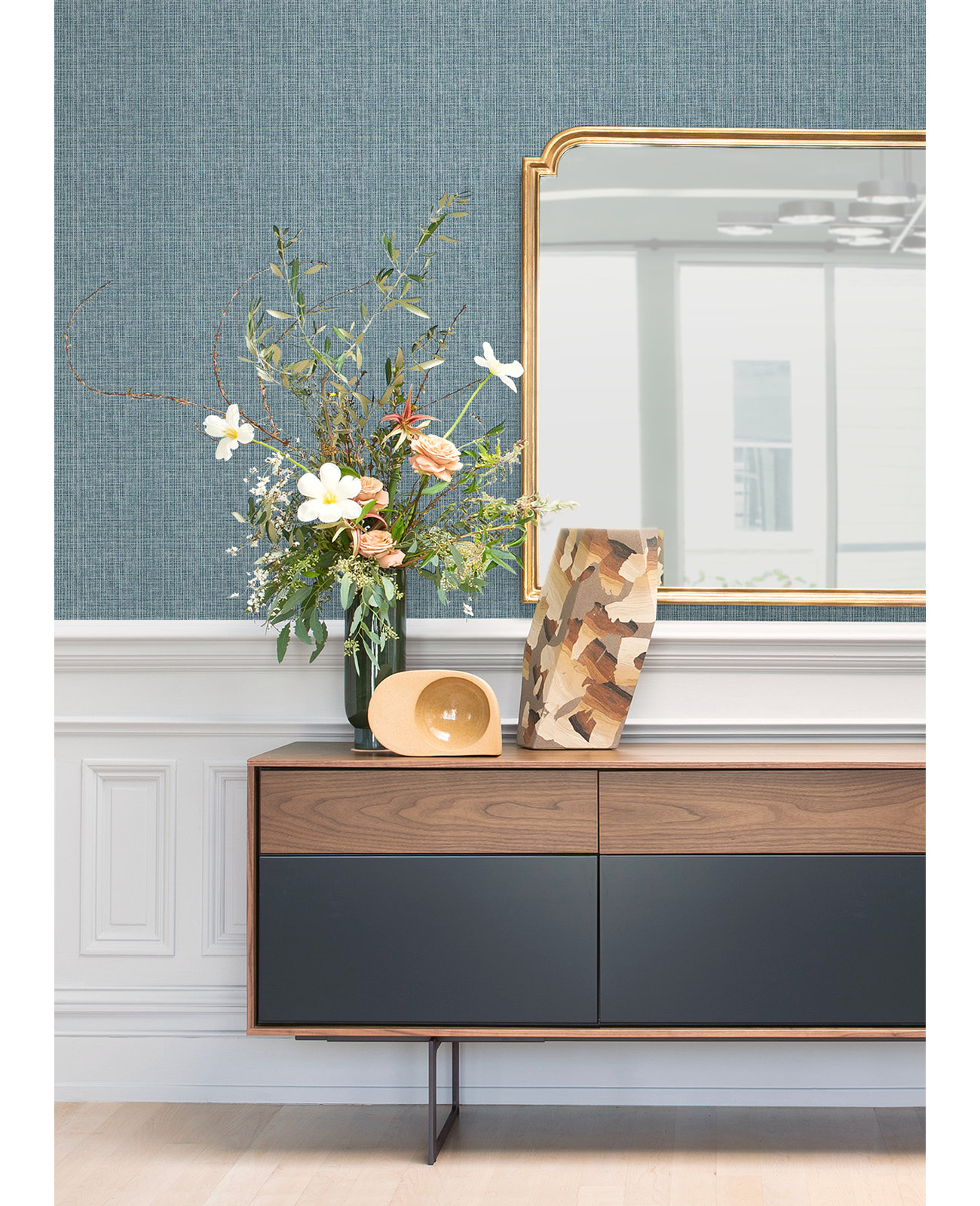 Quartney Wallpaper, Blue