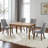 Rayon Cloth Flocking Solid Wood Upholstered Dining Chairs-954652817