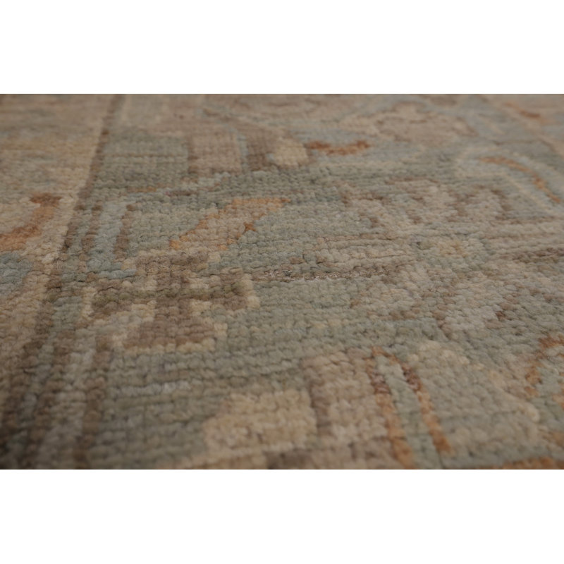 Vegetable Dye Oushak Turkish Area Rug 9