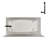 Streamline 66 in. x 32 in. Acrylic Right-Hand Drain Alcove Bathtub in Glossy White With External Drain-101699570