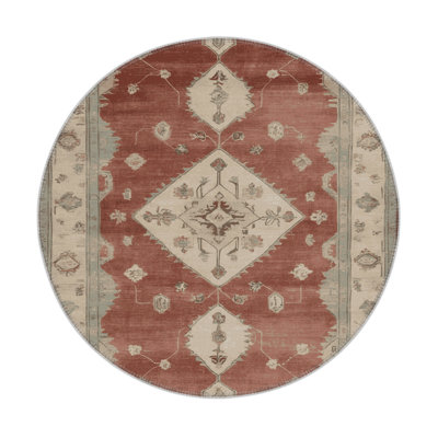 Tapis intérieur et extérieur brun Overdyed
