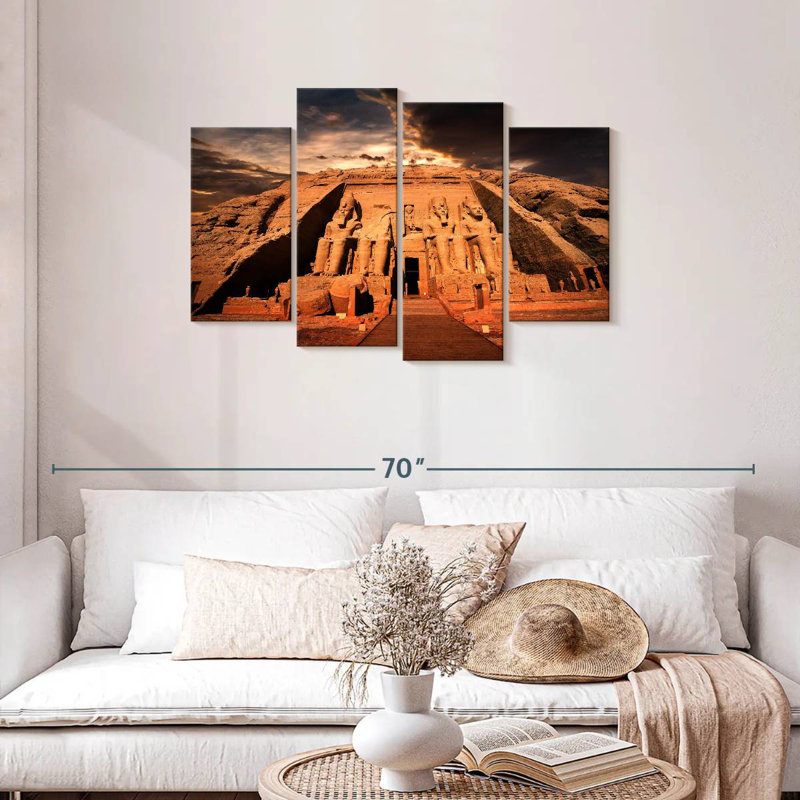 Adella Abu Simbel Temples, 27" H x 43" W