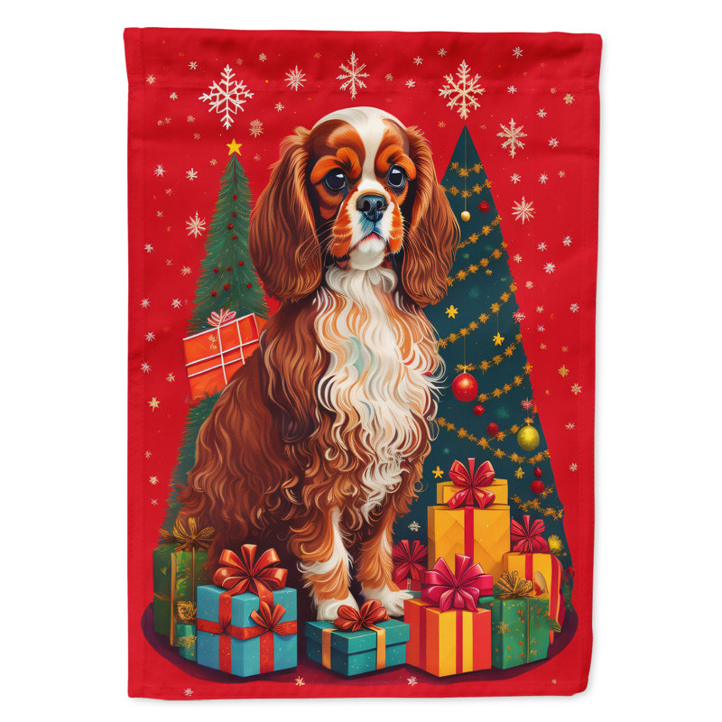 Drapeau de maison de Noël en polyester double face H 40 po x l 28 po