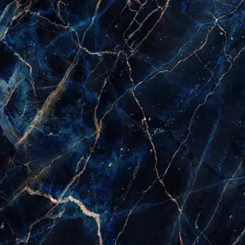 Navy & Gold Marble Stone Wall Mural, 108" L x 96" W