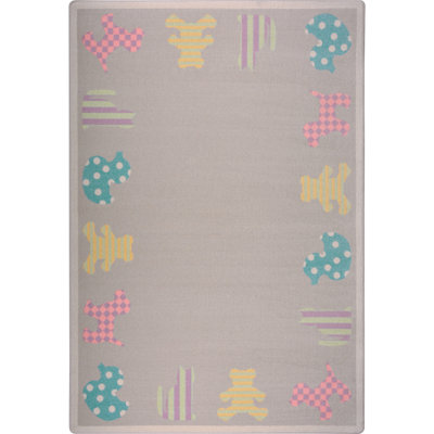 Kid Essentials Frisky Friends Area Rug