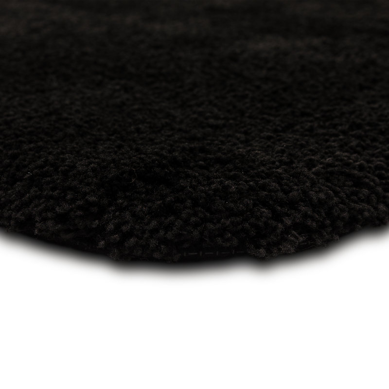 Tapis pour salle de bain en nylon touffeté à la machine Gaerwn, Noir, L 20 po x L 34 po